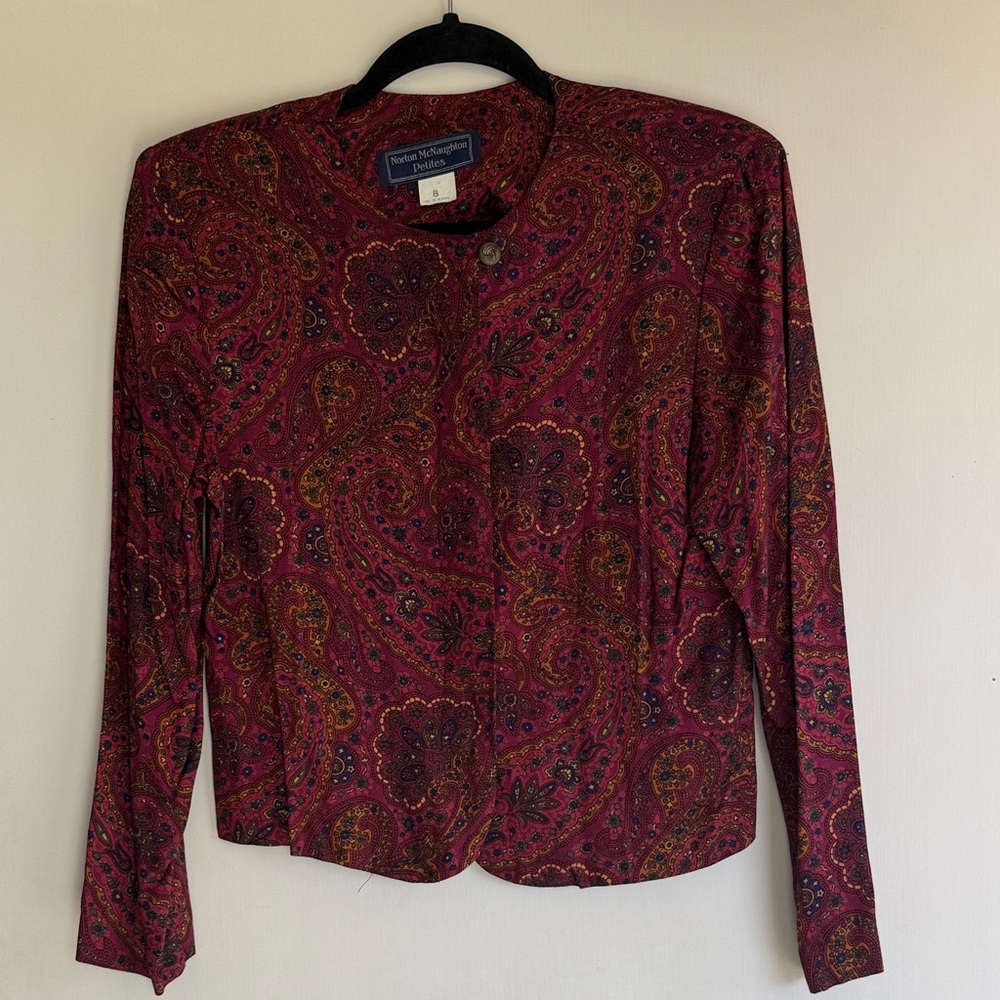 Norton McNaughton Vibrant Paisley Blouse